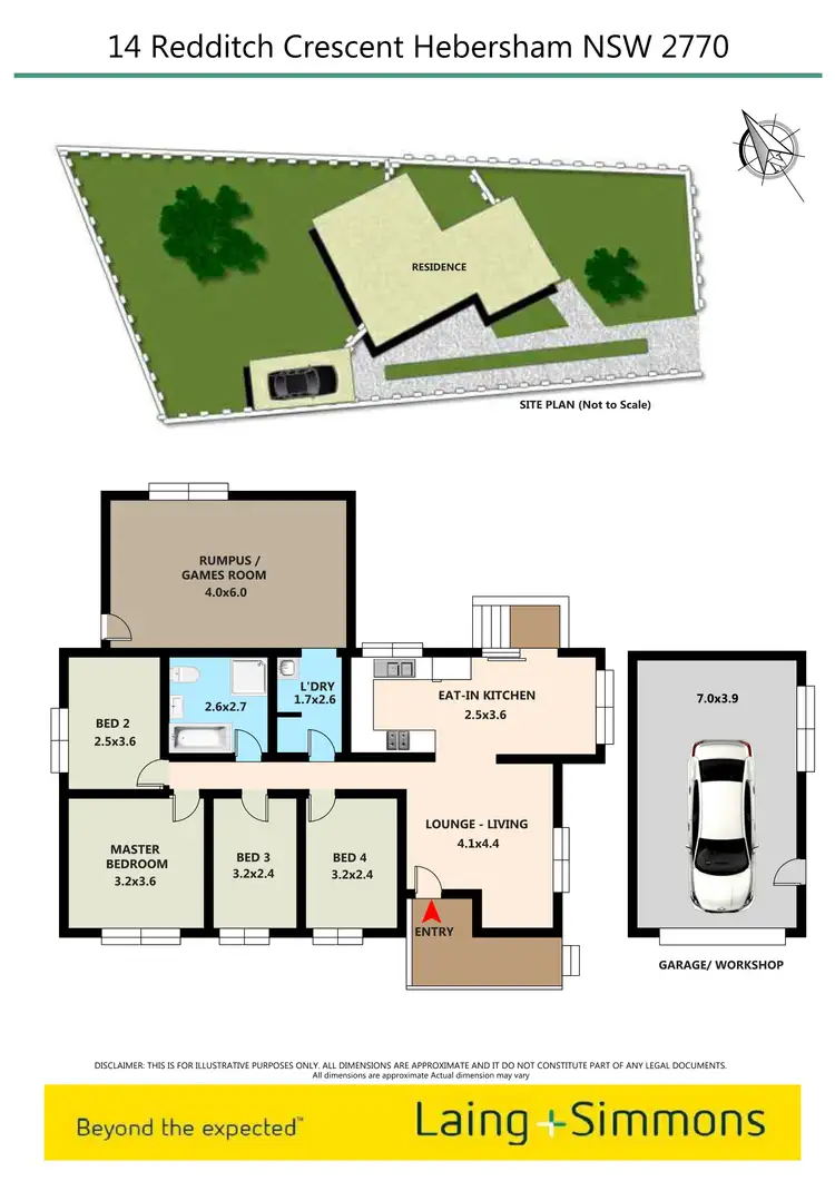 Floorplan of Homely house listing, 14 Redditch Crescent, Hebersham NSW 2770