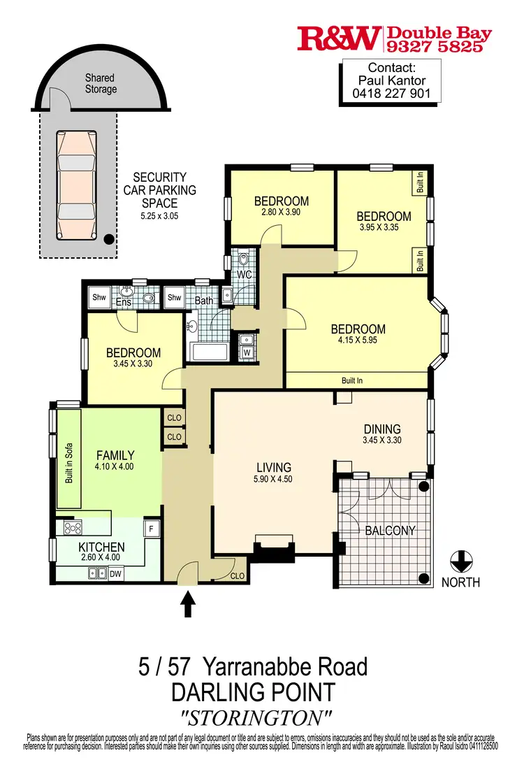 Floorplan of Homely apartment listing, 5/57 Yarranabbe Road, Darling Point NSW 2027