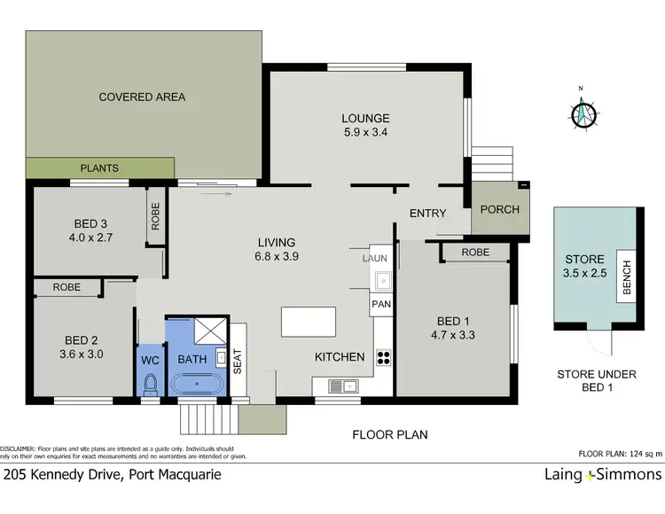 Floorplan of Homely house listing, 205 Kennedy Drive, Port Macquarie NSW 2444