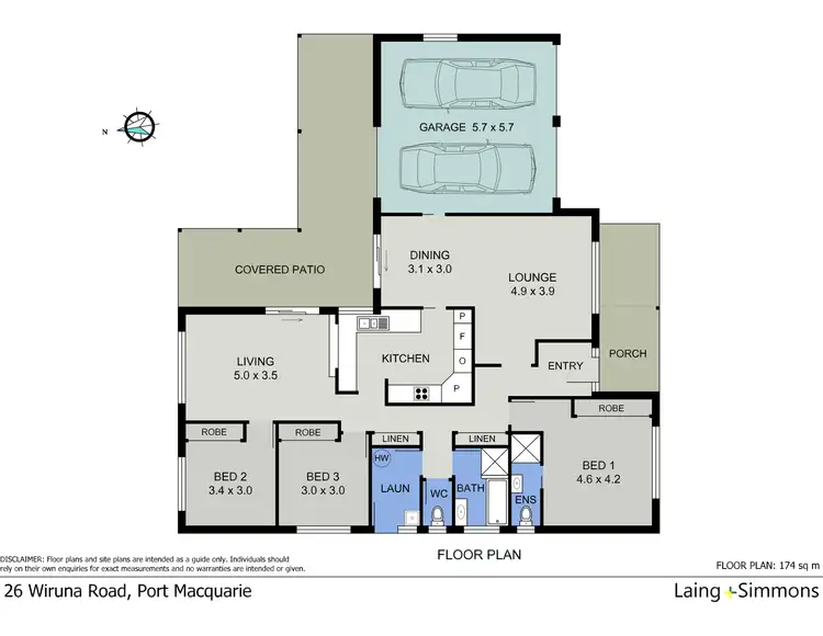 Floorplan of Homely house listing, 26 Wiruna Road, Port Macquarie NSW 2444