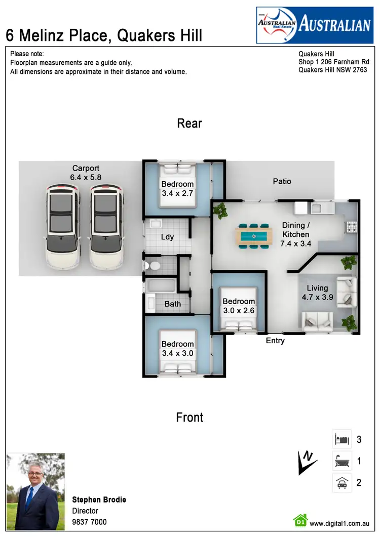 Floorplan of Homely house listing, 6 Melinz Place, Quakers Hill NSW 2763