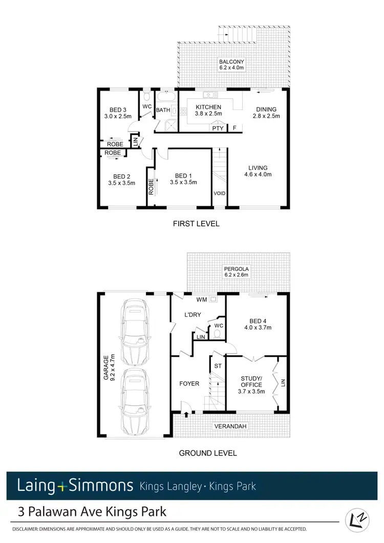 Floorplan of Homely house listing, 3 Palawan Ave, Kings Park NSW 2148