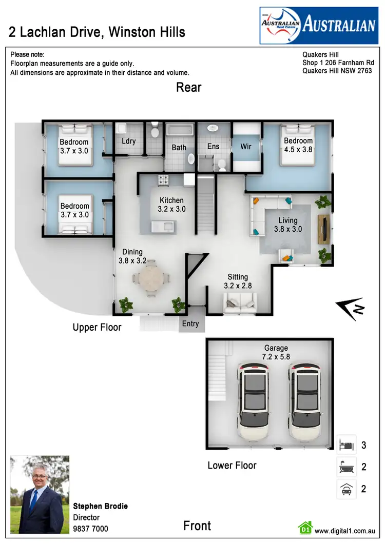 Floorplan of Homely house listing, 2 Lachlan Drive, Winston Hills NSW 2153