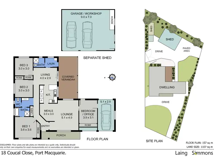 Floorplan of Homely house listing, 18 Coucal Close, Port Macquarie NSW 2444