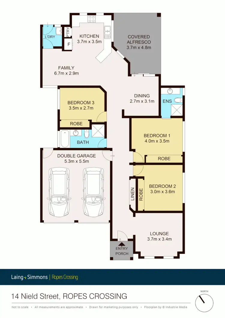 Floorplan of Homely house listing, 14 Nield Street, Ropes Crossing NSW 2760