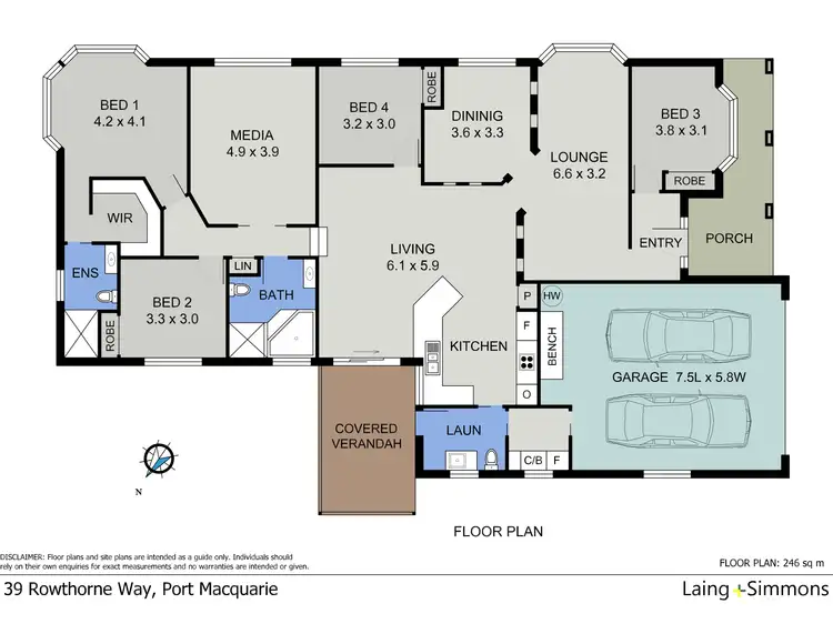 Floorplan of Homely house listing, 39 Rowthorne Way, Port Macquarie NSW 2444