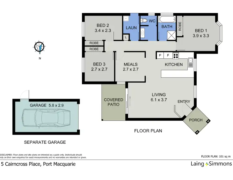 Floorplan of Homely house listing, 5 Cairncross Place, Port Macquarie NSW 2444
