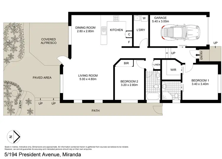 Floorplan of Homely villa listing, 5/194 -198 President Avenue, Miranda NSW 2228