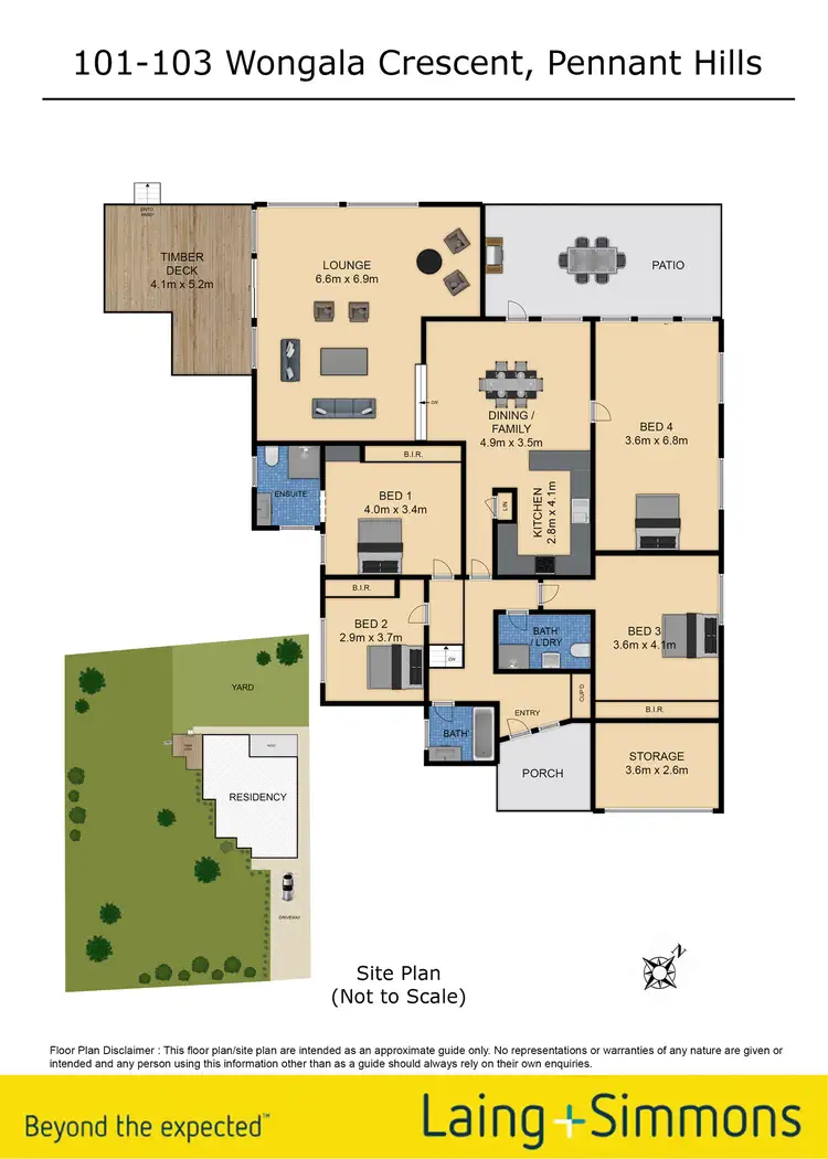 Floorplan of Homely house listing, 101-103 Wongala Crescent, Pennant Hills NSW 2120