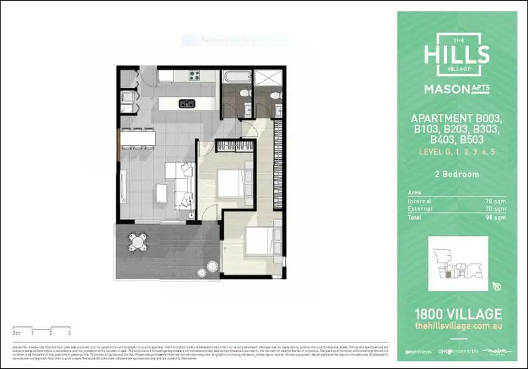 Floorplan of Homely unit listing, 206/21 A Alice Street, Seven Hills NSW 2147