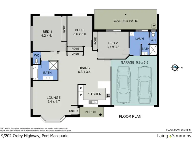Floorplan of Homely villa listing, 9/202 Oxley Highway, Port Macquarie NSW 2444