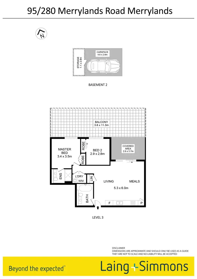 Floorplan of Homely unit listing, 95/280 Merrylands Road, Merrylands NSW 2160