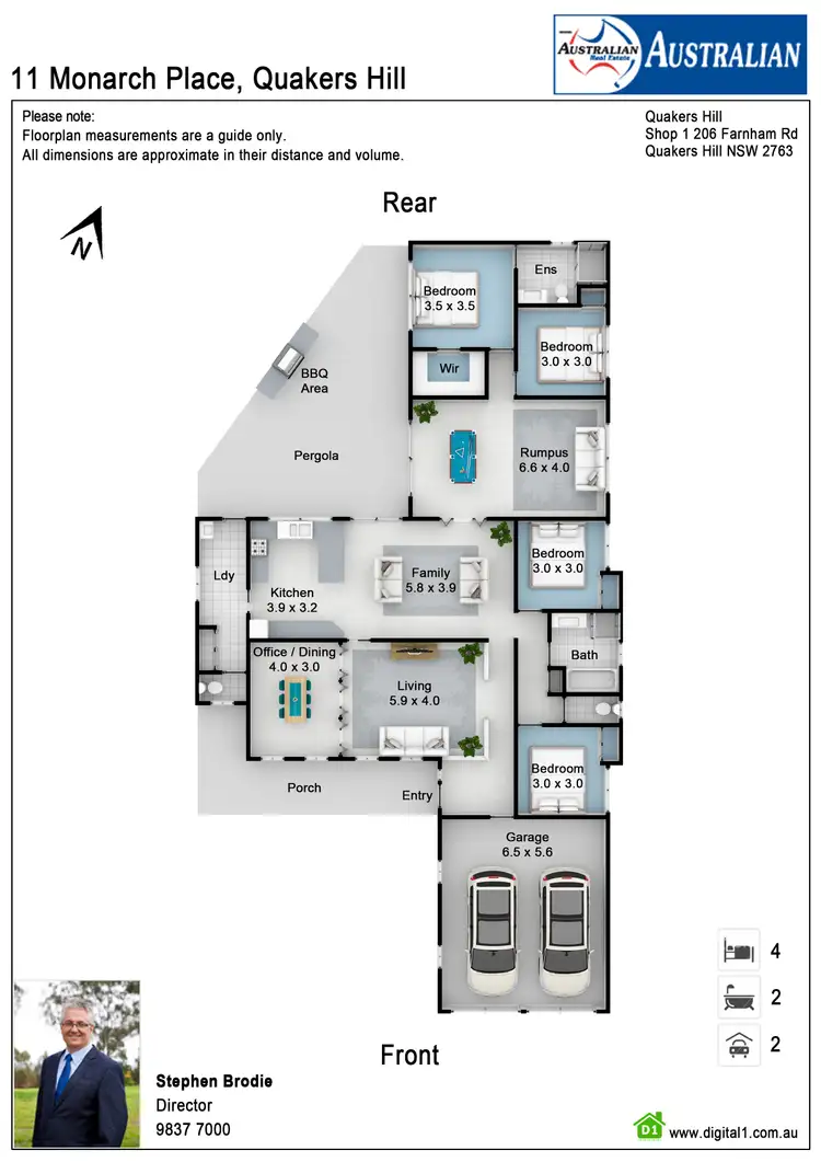 Floorplan of Homely house listing, 11 Monarch Place, Quakers Hill NSW 2763