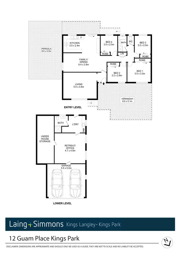 Floorplan of Homely house listing, 12 Guam Place, Kings Park NSW 2148