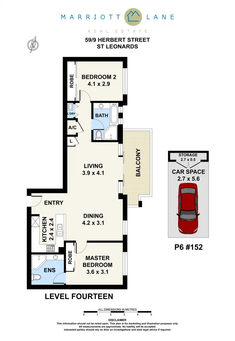 Floorplan of Homely unit listing, 59/9 Herbert Street, St Leonards NSW 2065