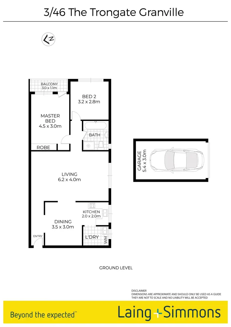 Floorplan of Homely unit listing, 3/46 The Trongate, Granville NSW 2142