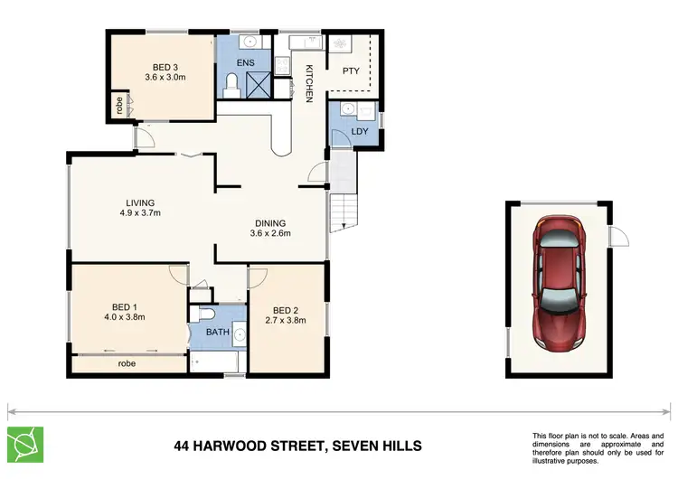 Floorplan of Homely house listing, 44 Harwood Street,, Seven Hills NSW 2147