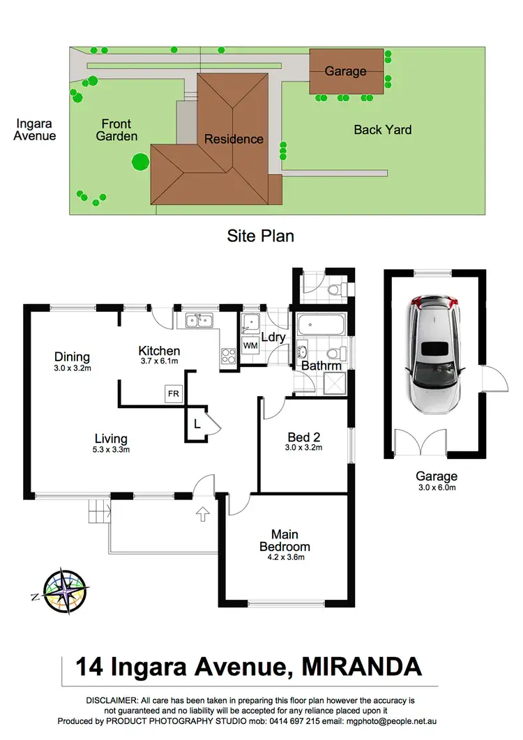 Floorplan of Homely house listing, 14 Ingara Avenue, Miranda NSW 2228