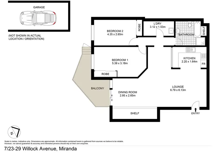 Floorplan of Homely apartment listing, 7/23-29 Willock Ave, Miranda NSW 2228