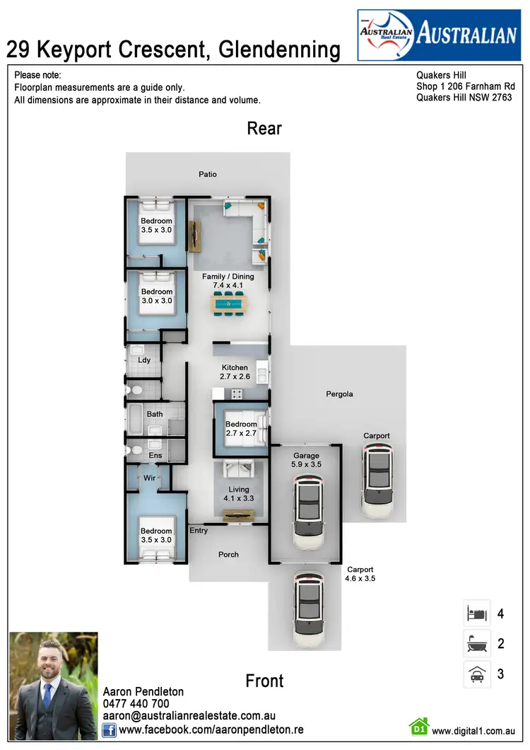 Floorplan of Homely house listing, 29 Keyport Crescent, Glendenning NSW 2761