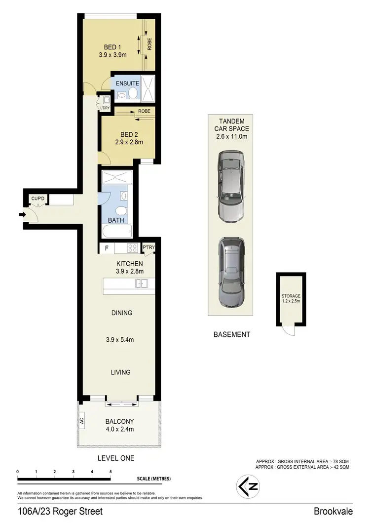 Floorplan of Homely apartment listing, 106A/23 Roger Street, Brookvale NSW 2100