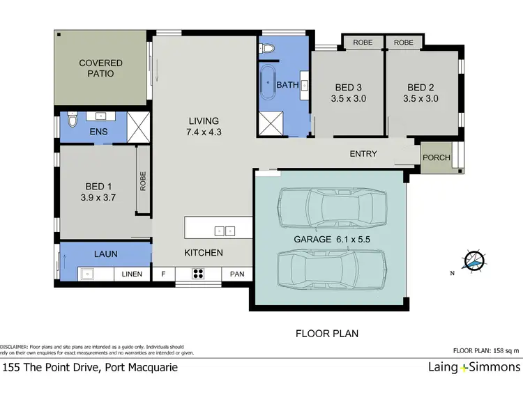 Floorplan of Homely house listing, 155 The Point Drive, Port Macquarie NSW 2444