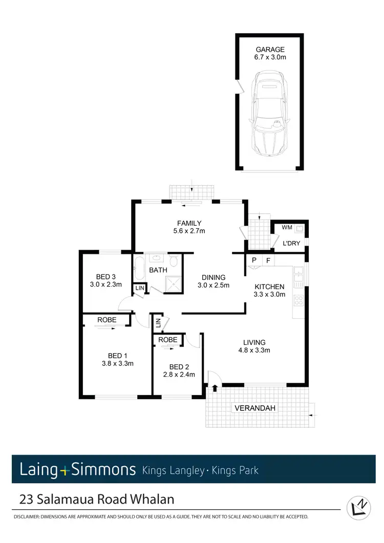 Floorplan of Homely house listing, 23 Salamaua Road, Whalan NSW 2770