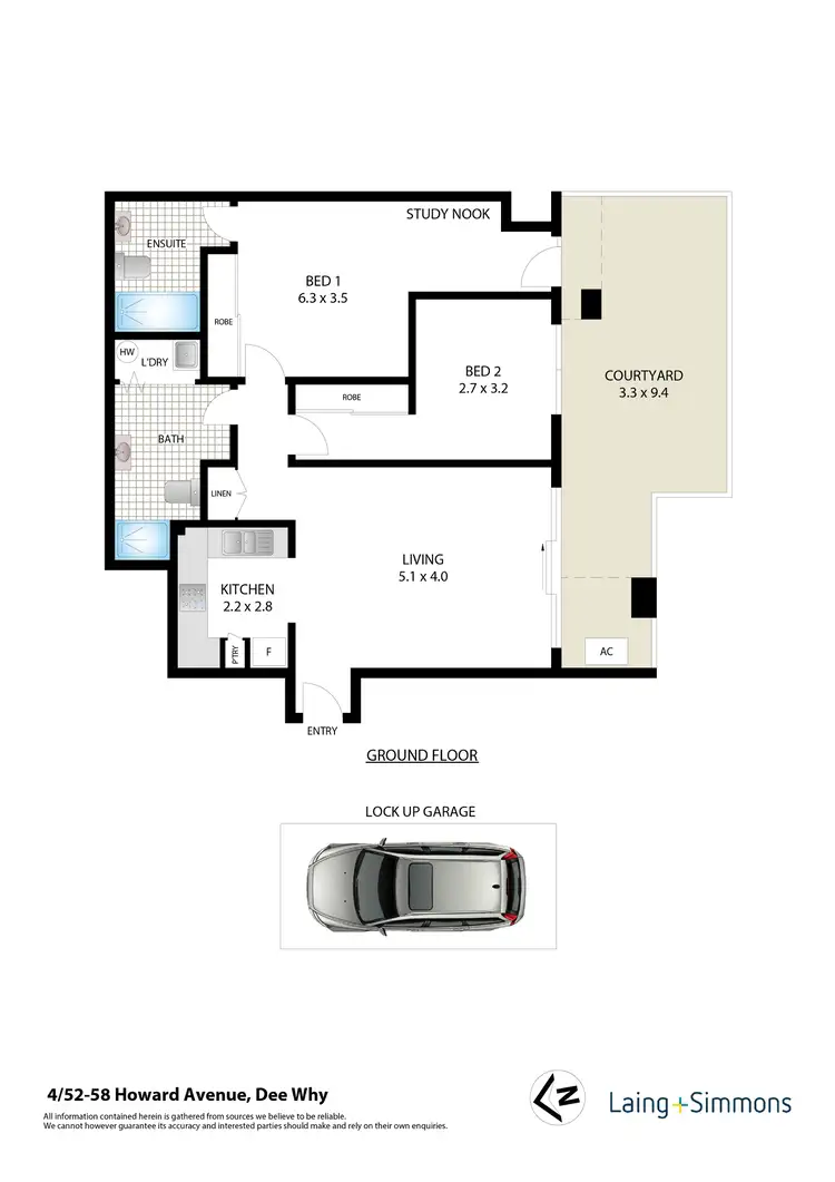 Floorplan of Homely unit listing, 4/52-58 Howard Ave, Dee Why NSW 2099