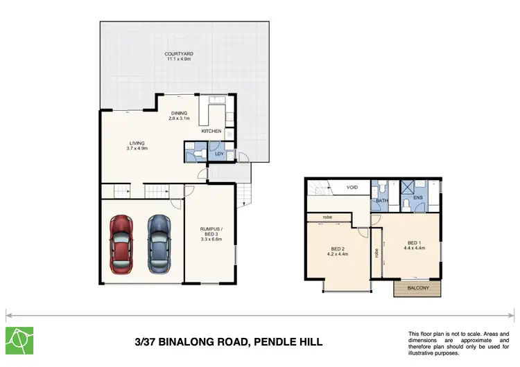 Floorplan of Homely townhouse listing, 3/37 Binalong Road, Pendle Hill NSW 2145