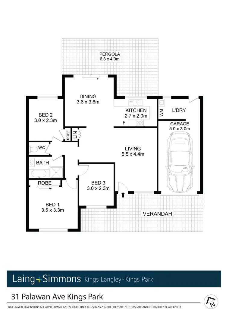 Floorplan of Homely house listing, 31 Palawan Ave, Kings Park NSW 2148