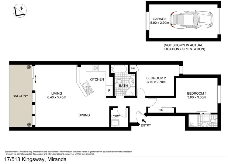 Floorplan of Homely apartment listing, 17/513 Kingsway, Miranda NSW 2228