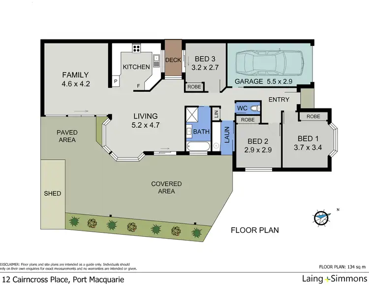 Floorplan of Homely house listing, 12 Cairncross Place, Port Macquarie NSW 2444