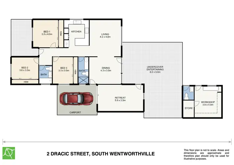 Floorplan of Homely house listing, 2 Dracic Street, South Wentworthville NSW 2145