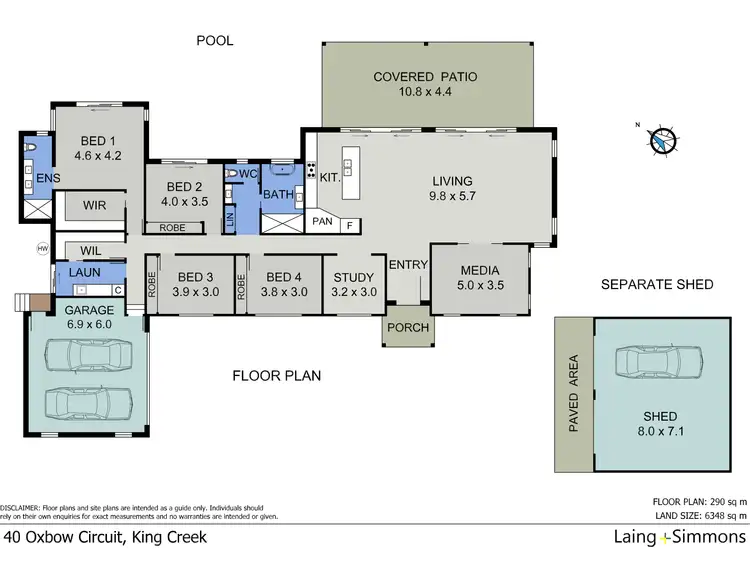 Floorplan of Homely house listing, 40 Oxbow Circuit, King Creek NSW 2446