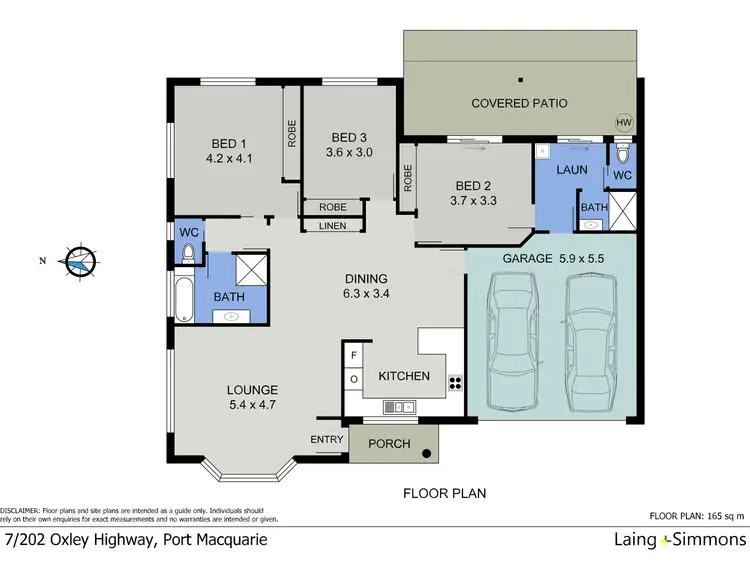 Floorplan of Homely villa listing, 7/202 Oxley Highway, Port Macquarie NSW 2444