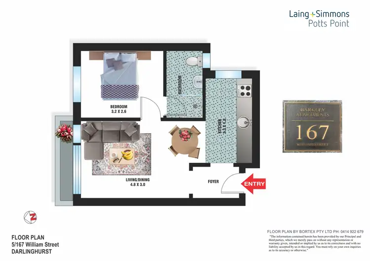 Floorplan of Homely apartment listing, 5/163-167 William Street, Darlinghurst NSW 2010
