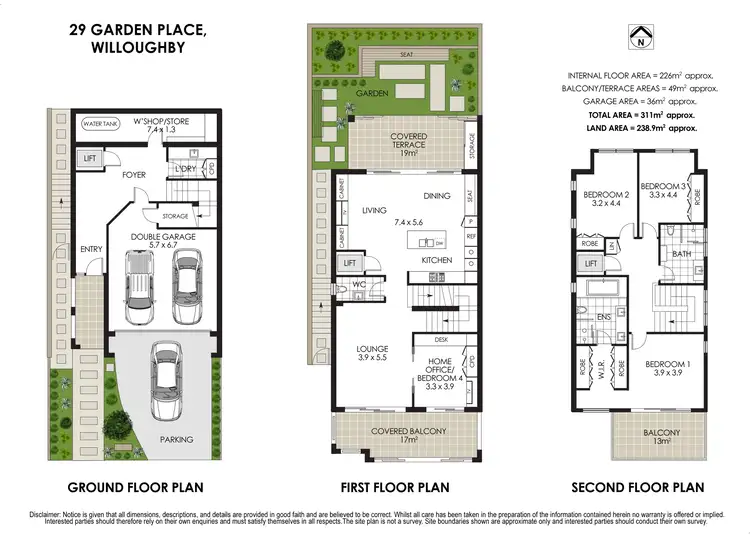 Floorplan of Homely house listing, 29 Garden Place, Willoughby NSW 2068
