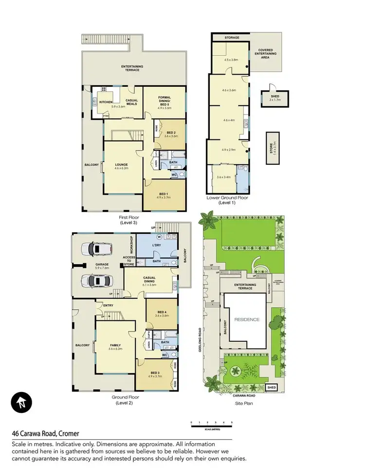 Floorplan of Homely house listing, 46 Carawa Road, Cromer NSW 2099