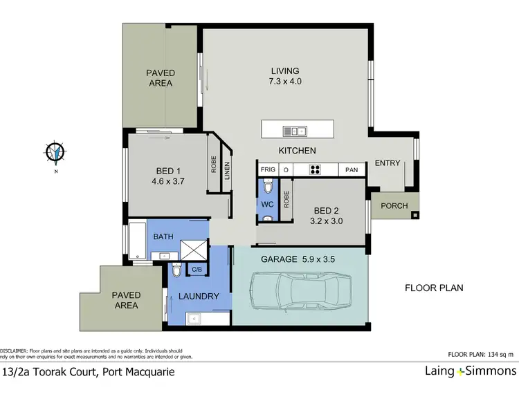 Floorplan of Homely villa listing, 13/2A Toorak Court, Port Macquarie NSW 2444