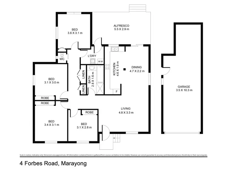 Floorplan of Homely house listing, 4 Forbes Road, Marayong NSW 2148
