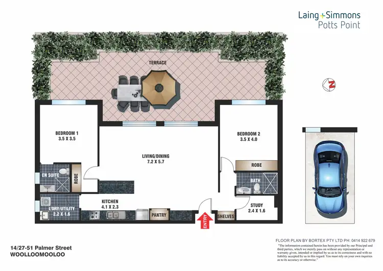 Floorplan of Homely apartment listing, 14/27-51 Palmer Street, Woolloomooloo NSW 2011