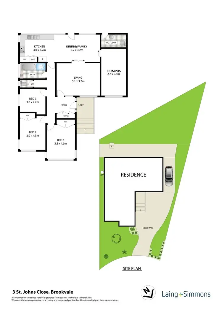 Floorplan of Homely house listing, 3 St Johns Close, Brookvale NSW 2100