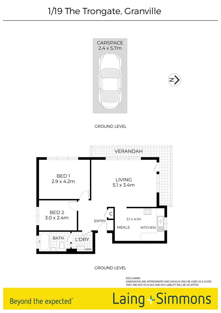 Floorplan of Homely unit listing, 1/19 The Trongate, Granville NSW 2142