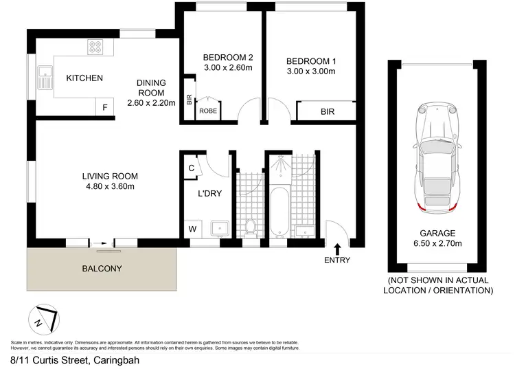 Floorplan of Homely unit listing, 8/11 Curtis Street, Caringbah NSW 2229