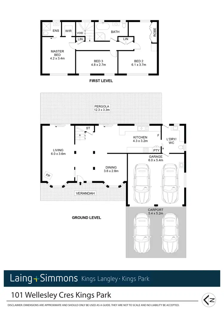 Floorplan of Homely house listing, 101 Wellesley Cres, Kings Park NSW 2148