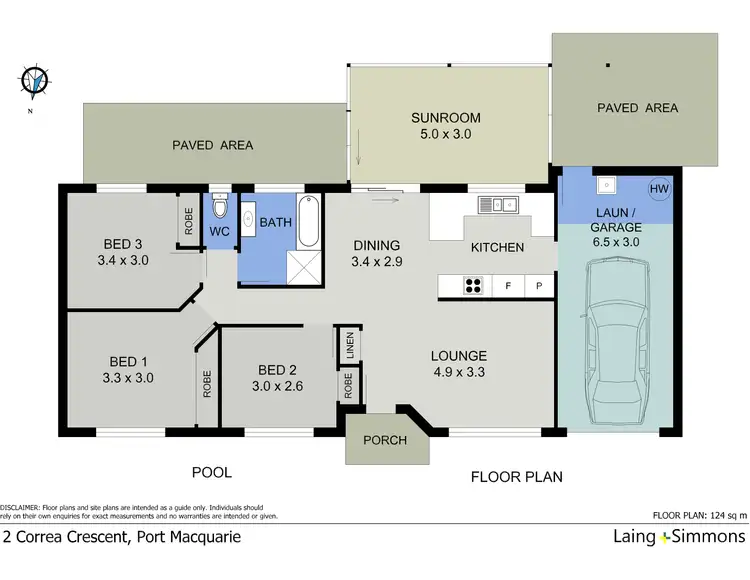 Floorplan of Homely house listing, 2 Correa Crescent, Port Macquarie NSW 2444