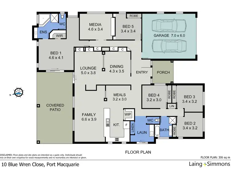 Floorplan of Homely house listing, 10 Blue Wren Close, Port Macquarie NSW 2444