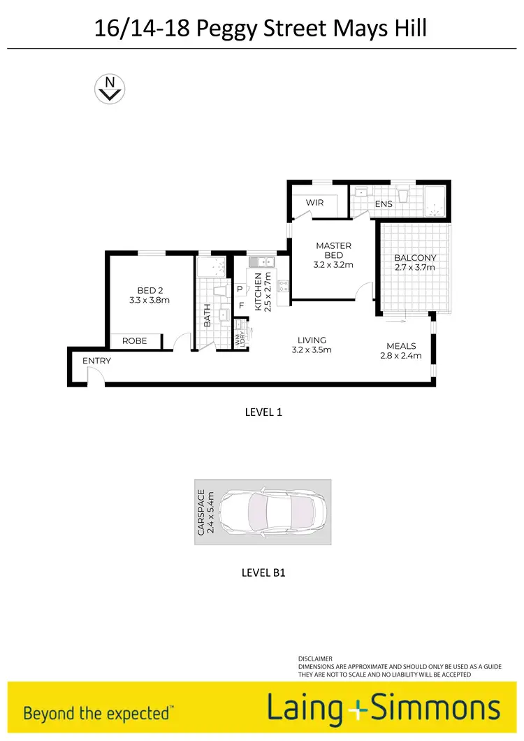 Floorplan of Homely unit listing, 16/14-18 Peggy Street, Mays Hill NSW 2145
