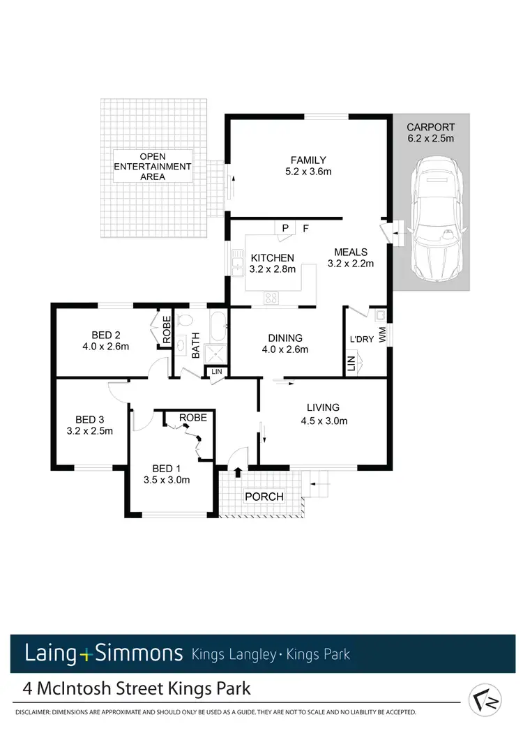 Floorplan of Homely house listing, 4 McIntosh St, Kings Park NSW 2148