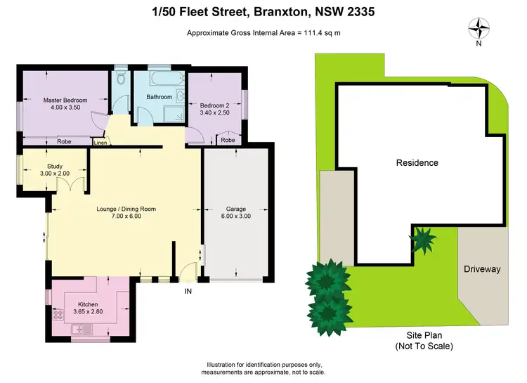 Floorplan of Homely townhouse listing, 1/50 Fleet Street, Branxton NSW 2335